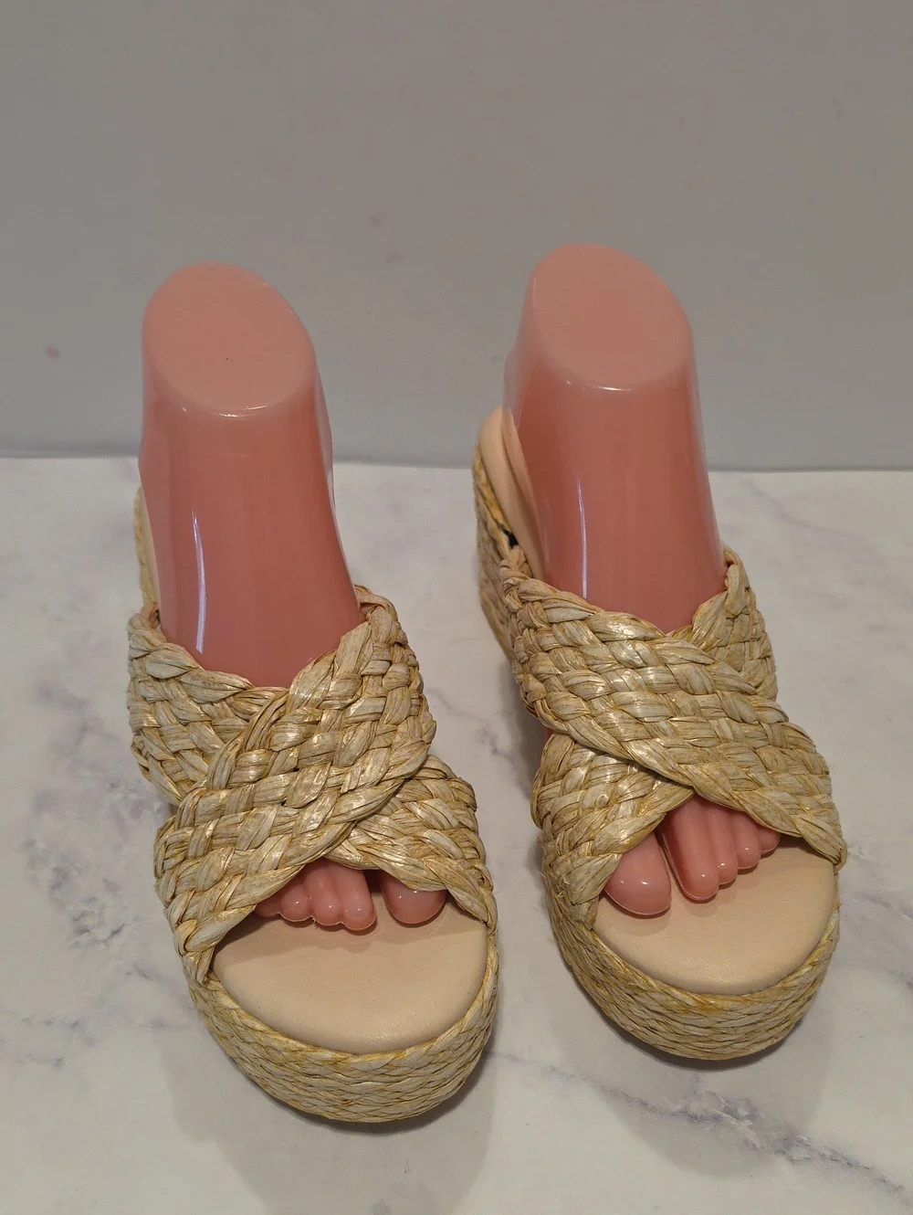 Beach By Matisse Woven Braided Platform Sandal in Natural Straw - Women